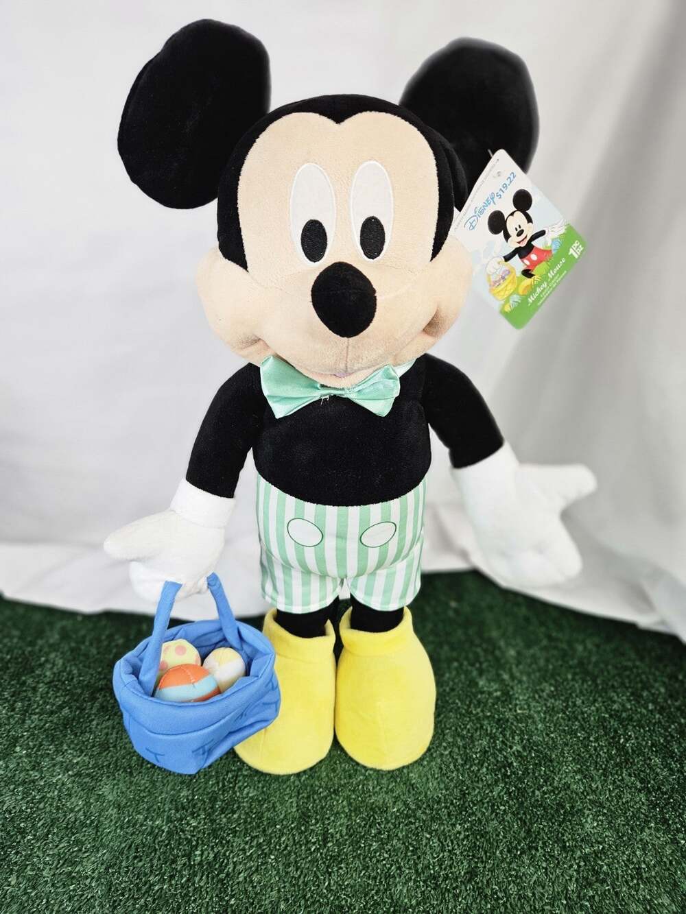 Disney Mickey Mouse 22” Easter Dressed Porch Door Greeter Decoration